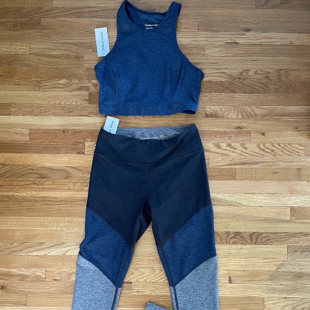 NWT Outdoor Voices Workout Set